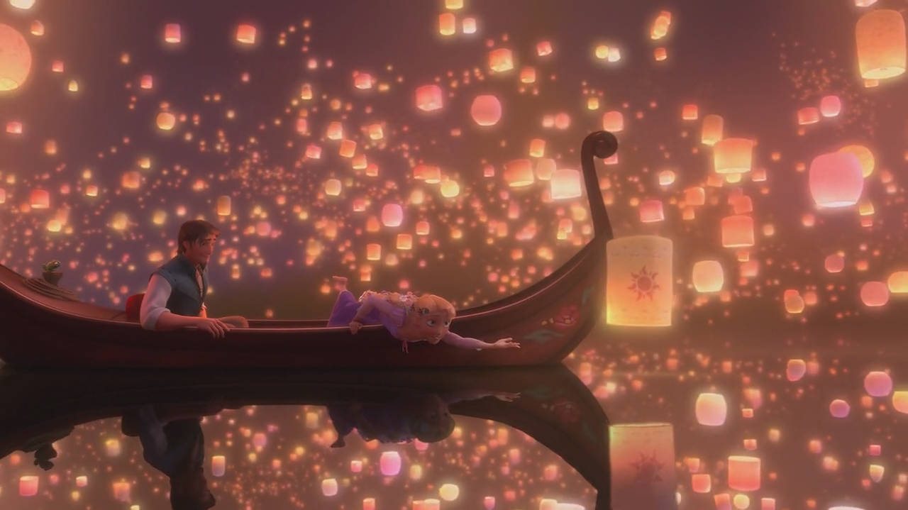 Tangled lantern scene